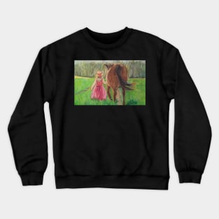 The Girl and the Horse Crewneck Sweatshirt